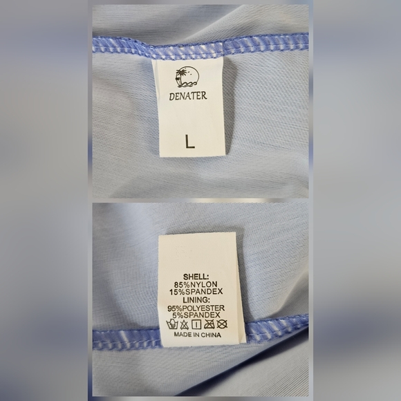 Colorful Tankini Swimdress Set Criss Cross Back Boyshorts Tropical Women's Large - Picture 11 of 16